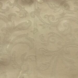 Elegant Cream Damask Fabric Table cloth